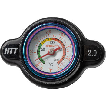 MOOSE RACING Radiator Cap with Temperature Gauge - 1.8 Bar - Kawasaki/Suzuki/Yamaha I15-6202B