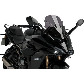 PUIG HI-TECH PARTS Sport Windscreen - 16" - Dark Smoke - GSX-S1000 GT2023-2024 21341F