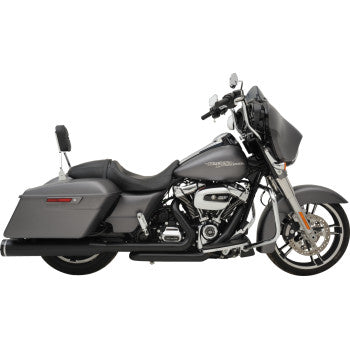 KHROME WERKS 2-into-1-into-2 Dominator-SR Exhaust System - Black - Without End Caps - M8 Touring 200810A-SR