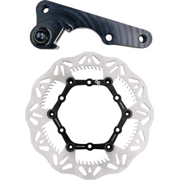 GBRAKES Brake Rotor Kit 270mm Floating Wave Rotor + Bracket GBDOS4