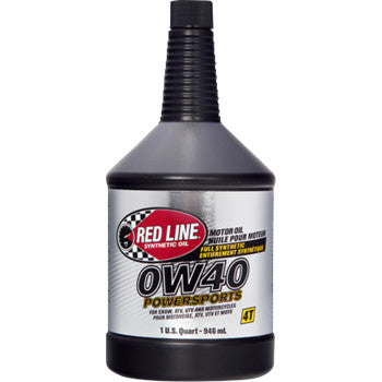 RED LINE SYNTHETIC OIL Synthetic Motor Oil - 0W40 - 1 US quart 42204