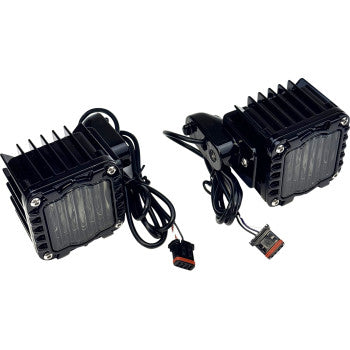 CUSTOM DYNAMICS LED Turn Signals - Amber/White - Smoke Lens - '22-'25 FXLRST/FXRST SD-LRST-FT-AW