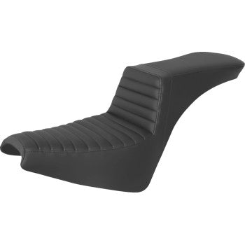 SADDLEMEN Step-Up Seat - Front Tuck-n-Roll - Black Softail 2018-2022 818-30-191