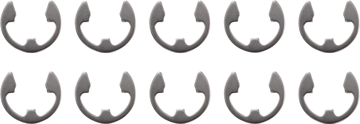 DRAG SPECIALTIES Axle Clip - Chrome - Rear - 10 Pack W16-0349-C