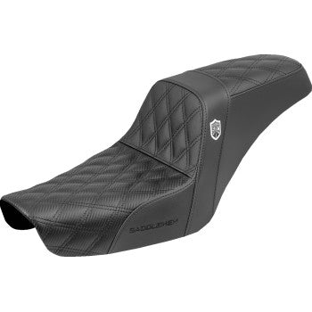 SADDLEMEN Step-Up Seat - Gripper - Black - Dyna '96-'03 SC89604D0
