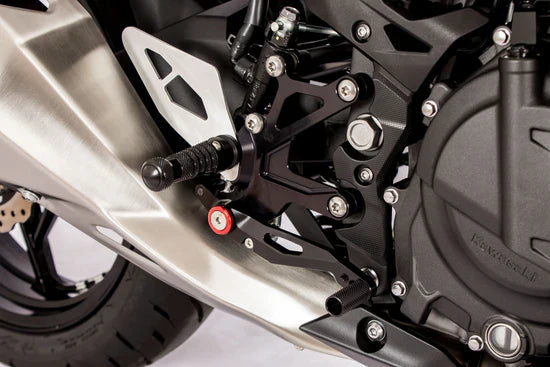 GILLES TOOLING FXR Rearset - Black Ninja 400 2018-2024 FXR-K06-B