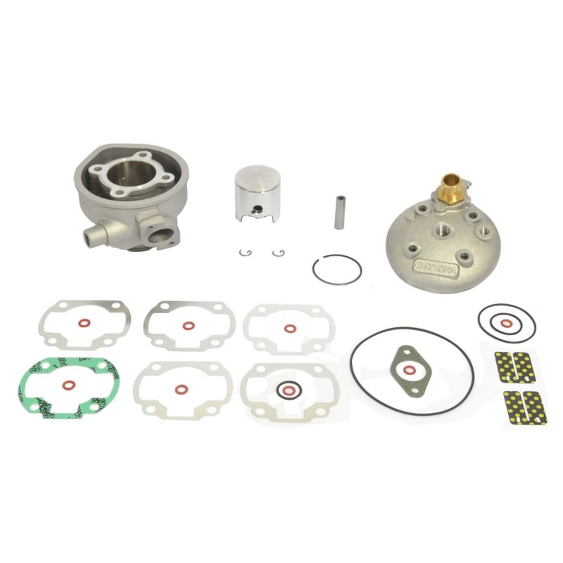 Athena 98-00 Aprilia 51 LC 50 47.6mm Bore 70cc 10mm Pin Domed Piston Big Bore Cylinder Kit w/Head 72400