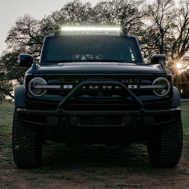 Rigid Industries 2021 Ford Bronco Roof Rack Light Kit (Incl. SR spot/flood Combo Bar) 46726