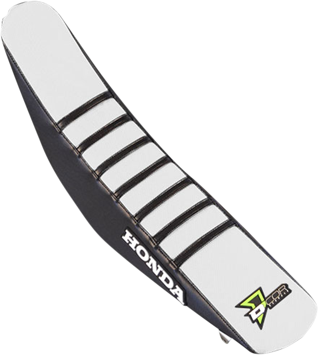 D'COR VISUALS Seat Cover - White/Black - CRF '17-'21 30-10-457