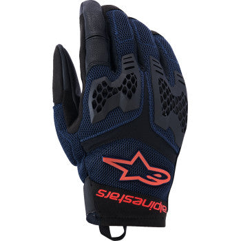ALPINESTARS Manti Air Gloves - Deep Blue/Fluo Red/Asphalt - Medium 3570225-7196-M