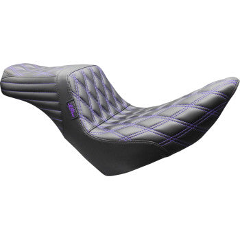 LE PERA Tailwhip Seat - Double Diamond - Purple Stitch - FL/FX '18-'26 LYR-580DD-P01