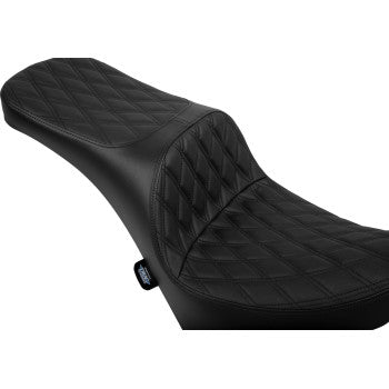 DRAG SPECIALTIES SEATS Freedom Seat - Vinyl - Double Diamond Black Stitch - FL/FX '18-'25 0802-1687