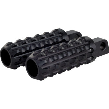 BURLY BRAND Foot Peg Set Burly Reaper Universal Billet Black B13-1124B