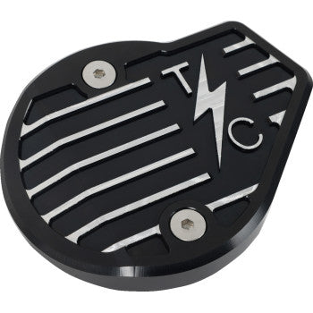 THRASHIN SUPPLY CO. Cam Cover - Gen 2 - Finned - Twice Cut - Black - M8 TSC-3029-4