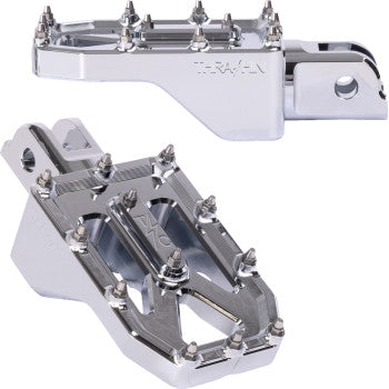 THRASHIN SUPPLY CO. Aggressor Foot Pegs - Front - Chrome - FL/FX '18-'25 TSC-2022-3-SF