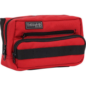 THRASHIN SUPPLY CO. Handlebar Bag Plus - Red THB-0017