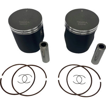 WOSSNER Piston Kit - 81.84 mm - Ski Doo 850 E-TEC Engine Type K7069DA-2