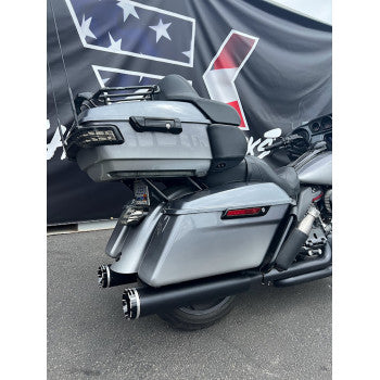 IN STOCK KHROME WERKS HP-Plus 4.5" Mufflers for Touring - Black with Tracer 202835