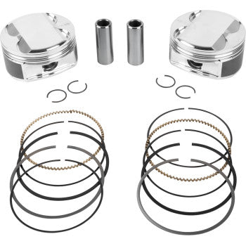 JE PISTONS Piston Kit - 4.080" Bore - 4.375" Stroke - 12.0:1 CR - 107" M8 398755