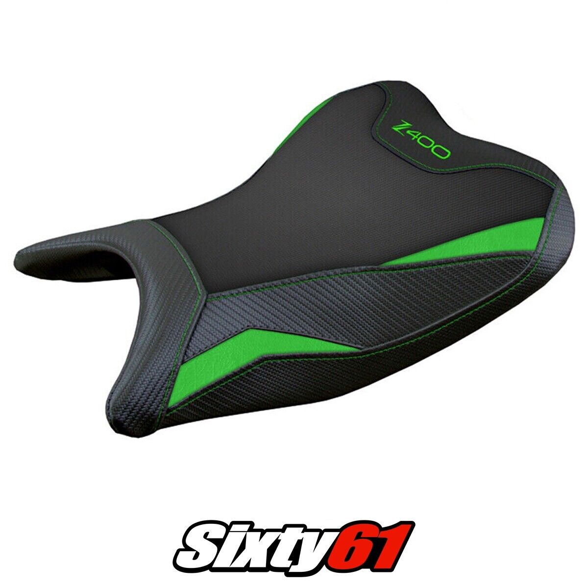 Tappezzeria Italia Kawasaki Z400 2018-2023 Seat Cover in Front Comfort Green