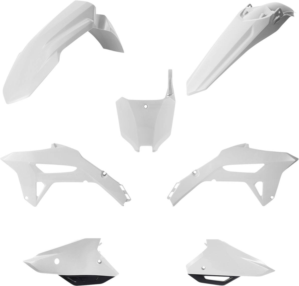 CYCRA Plastic Body Kit - Black/White CRF250R 2022-2023 / CRF450R 2021-2023 1CYC-9431-237