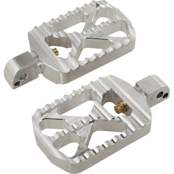 JOKER MACHINE Bear Claw Footpegs - Silver - Harley-Davidson 08-646-7