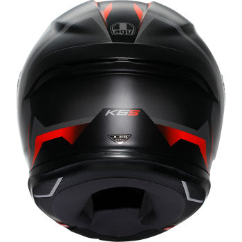 AGV K6 S Helmet - Karve - Matte Black/Gray/Red - 2XL 2118395002-024-XXL