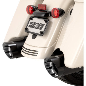 VANCE & HINES Razorback 450 Slip-On Mufflers - Black - M8 Bagger 47960 1801-1843