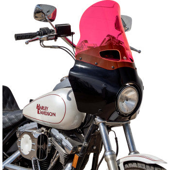 KLOCK WERKS Windshield Road Warrior Fairing - 15" - - Pink Ice KWW-06-0614