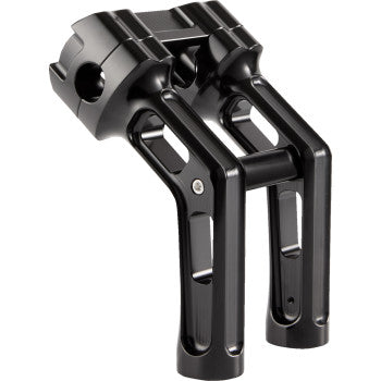 ARLEN NESS Method Wayback Risers - 7" - Softail - Black 0602-1655