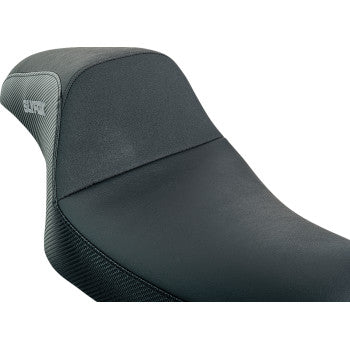 SLYFOX Slyfox Seat - Gray Logo - Black Vinyl w/ Slipstop - Carbon Fiber - XL 4684B-slyfox