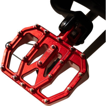 THRASHIN SUPPLY CO. Mini Aggressor Floorboards - Red - Rear TSC-2031-2-D
