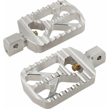 JOKER MACHINE Bear Claw Footpegs - Silver - Indian 08-646-5