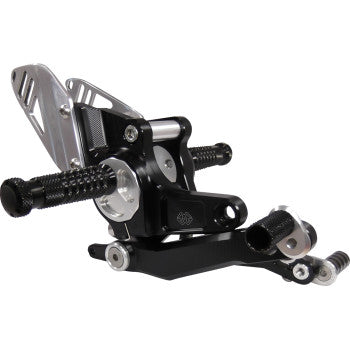 GILLES TOOLING Footrest System Rearsets Black R nine T 2014-2016 RCT10GT-BM03-B