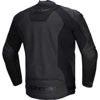 ALPINESTARS Faster v3 Airflow Leather Jacket - Black/Black - US 42 / EU 52 3103625-1100-52
