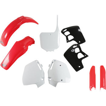 UFO Body Kit - '96/'98-'99 OEM Red/White/Black - Honda - CR '95-'00 HOKIT089F@999