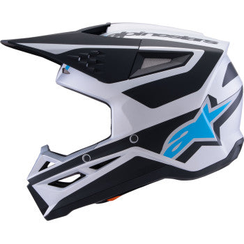 ALPINESTARS SM3 Helmet - Heat - Matte Silver/Blue/Black - 2XL 8301026-1949-XXL