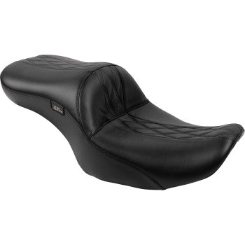 LE PERA Maverick Seat - without Backrest - Hot Rod HR2 - Black - FLH/FLT '23-'24 LV-957HR2