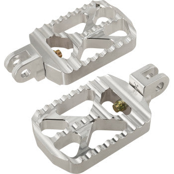JOKER MACHINE Bear Claw Footpegs - Silver - Triumph 08-646-4