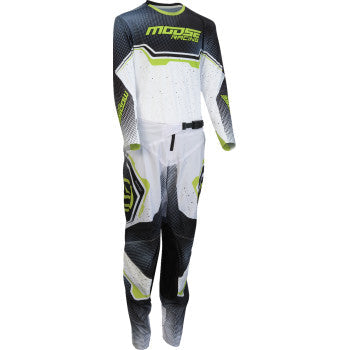 MOOSE OFFROAD Youth Qualifier® Pants - White/Black/Green - US 26 2903-2669