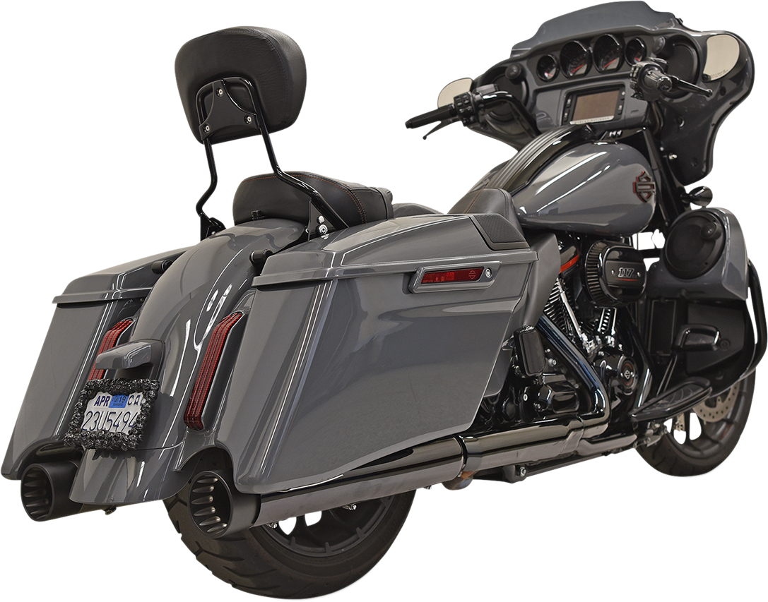 BASSANI XHAUST DNT Straight Can Mufflers for M8 CVO - Chrome 1F73DNT5