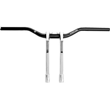 PERFORMANCE MACHINE (PM) Phatbar & Riser Kit - Internal Wiring/Gauge Mount Holes - 11-1/2" - Chrome 0208-2197M-CH