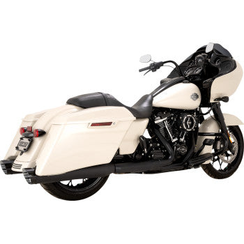 VANCE & HINES Razorback 450 Slip-On Mufflers - Black - M8 Bagger 47960 1801-1843