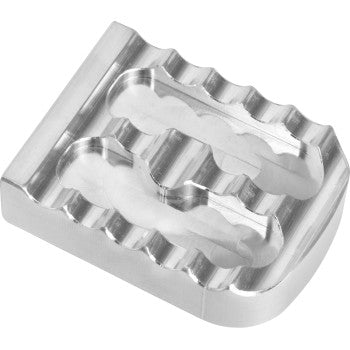 JOKER MACHINE Brake Pedal Cover - Silver - Serrated 08-650-1