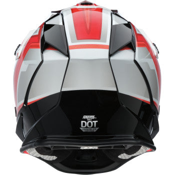 MOOSE OFFROAD MR3 Helmet - F.A.F. - White/Black/Red - Small 0110-8933