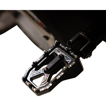 THRASHIN SUPPLY CO. Aggressor Foot Pegs - Rear - Black - HD '72-'25 TSC-2022-1-D