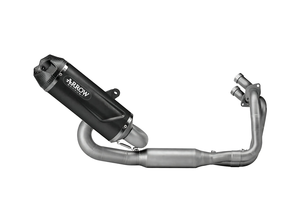 Arrow Kawasaki Ninja 650/Z650 '23/24 E5+ Full System With Icon Aluminium Dark Silencer - 77501akn