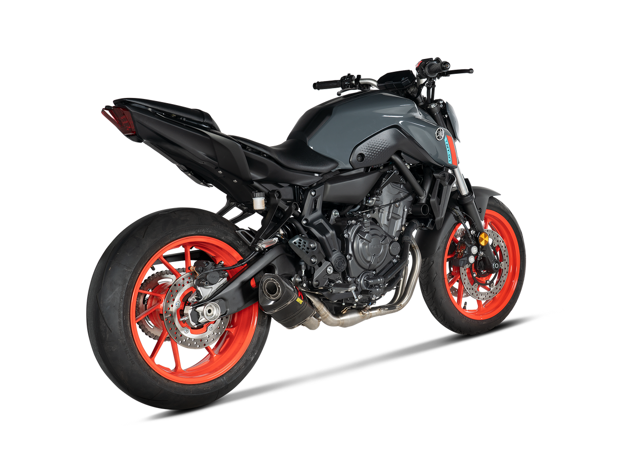 AKRAPOVIC S-Y7R2-AFC Stainless Steel/Carbon Fiber Race Exhaust MT-07/FZ-07 XSR 700/Tracer 900 GT 2016-2024 1810-2226