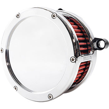 FEULING OIL PUMP CORP. BA Air Cleaner Kit - Chrome with Red Filter - M8 5477