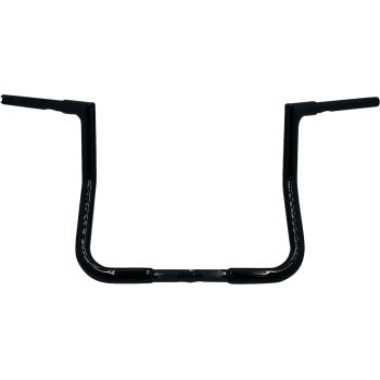 FAT BAGGERS INC. 1-1/4" EZ Install Flat Top Handlebar - Reduced Reach - 13" - Black 705013-B